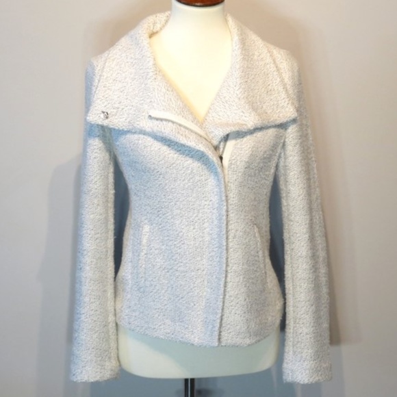 LOFT Super Soft Heather Asymmetrical Blazer Jacket - Picture 2 of 7